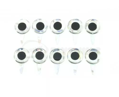 Funky Silver Tab Eyes 3D - Funky Fly Tying 3 Funky Silver Tab Eyes 3D - Funky Fly Tying