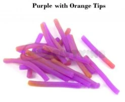 Funky Squirmy Tails - Funky Fly Tying -Fishing Accessories Store Squirmy Tails Purple with Orange Tips
