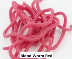 Funky Squirmy Worms - Funky Fly Tying -Fishing Accessories Store Squirmy Worms Blood worm red
