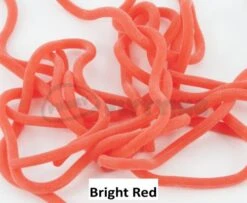 Funky Squirmy Worms - Funky Fly Tying -Fishing Accessories Store Squirmy Worms Bright Red 1