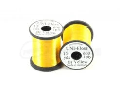 UNI Floss - Funky Fly Tying 25 UNI Floss - Funky Fly Tying -Fishing Accessories Store UNI Floss Rayon 15yrds Bright yellow 1