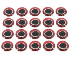 Funky Ultra 3D Holographic Red/Silver Eyes - Funky Fly Tying