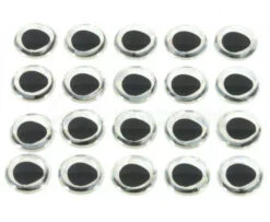 Funky Ultra 3D Holographic Silver Eyes - Funky Fly Tying
