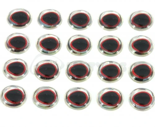 Funky Ultra 3D Silver/Red Eyes - Funky Fly Tying 4 Funky Ultra 3D Silver/Red Eyes - Funky Fly Tying - Image 2