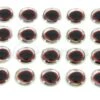 Funky Ultra 3D Silver/Red Eyes - Funky Fly Tying -Fishing Accessories Store Ultra 3D Silver Red Eyes