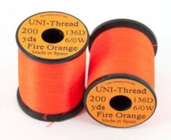 Uni Thread 6/0 200 Yards - Funky Fly Tying 34 Uni Thread 6/0 200 Yards - Funky Fly Tying -Fishing Accessories Store Uni Thread 6 0 200 yards Fire Orange