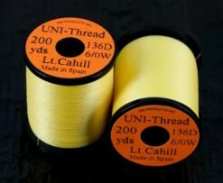 Uni Thread 6/0 200 Yards - Funky Fly Tying 28 Uni Thread 6/0 200 Yards - Funky Fly Tying -Fishing Accessories Store Uni Thread 6 0 200 yards Light Cahill