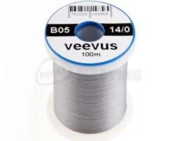 Veevus 14/0 Thread - Funky Fly Tying -Fishing Accessories Store Veevus 14 0 Thread Grey