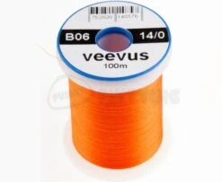 Veevus 14/0 Thread - Funky Fly Tying -Fishing Accessories Store Veevus 14 0 Thread Orange 1
