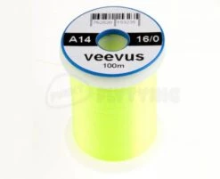 Veevus 16/0 Thread - Funky Fly Tying -Fishing Accessories Store Veevus 16 0 Thread Fluo Yellow Chartreuse 1