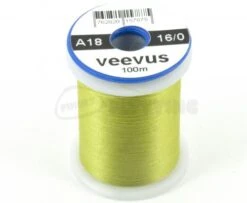 Veevus 16/0 Thread - Funky Fly Tying -Fishing Accessories Store Veevus 16 0 Thread Light Olive