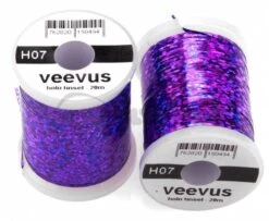 Veevus Holographic Tinsel - Funky Fly Tying -Fishing Accessories Store Veevus Holographic Tinsel 7 1