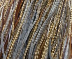 Whiting Bronze Grade Midge Saddle - Funky Fly Tying -Fishing Accessories Store Whiting Bronze Grade MIDGE Whole Saddle Barred Dark Ginger